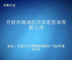 開(kāi)封市瑞誠(chéng)經(jīng)濟(jì)信息咨詢 專業(yè)商務(wù)信息咨詢的領(lǐng)航者
